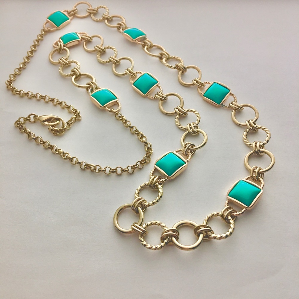 Faux Turquoise necklace